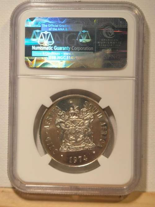 1974 PRETORIA MINT ANNIVERSARY R1 - PF66 UC.